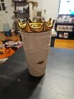 Starbucks 2016 Siren Ceramic Travel Mug Tumbler with Gold Crown Lid 10oz