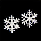 ~SNOWFLAKE~ made with Swarovski Crystal Snow Flake Holiday Winter Earrings Xmas