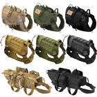 Tactical Dog Harness Pouch Patch Hunting Training Molle Military Service Vest