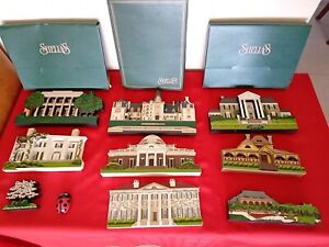 Shelia's Collectible Houses Lot of 8 Houses 1995-2001 Signed NIB