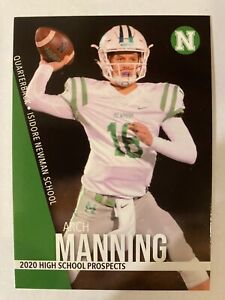 2020 Archie Manning High School Prospects Rookie Card Arch RC Isidore Newman