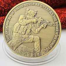 The Task Ahead sniper Ephesians BE STRONG US Military Challenge Coin