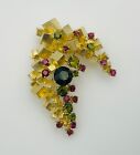 Designer H Stern 18K Yellow Gold Pendant Pin Circa 1960’s Ladies Estate Piece
