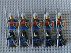 Lego Castle Knights Mini figures 5 Black Falcons And 5 Crusaders NEW