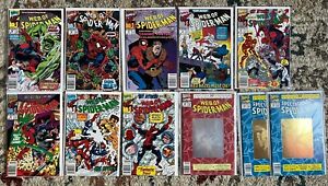 Web of Spiderman Comics Lot 68,69,70,71,72,73,74,75,76,90! Spectacular 189!