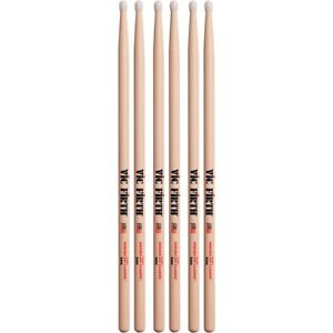 Vic Firth 3-Pair American Classic Hickory Drumsticks Nylon 3A
