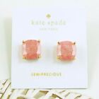 NWT Kate Spade Semiprecious square studs earring $38 Coral Red