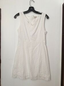 GAP White Eyelet Lace Tank DRESS Sundress Cotton Lined size 4