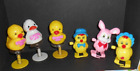 Vintage Lot of 6 Easter Hong Kong Walkers & Pop-up Toys Bunny, Chick, & Duck