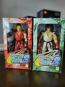 Capcom VS. SNK 2 Millionaire Fighting 2001 Ken & Ryu Figures NEW FREE SHIP US