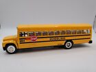 Vintage School Bus Model Pull-Back Diecast Car Collection Kids Toy Stop Sign