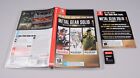METAL GEAR SOLID MASTER COLLECTION VOL 1 COMPLETE CIB Nintendo Switch Tested