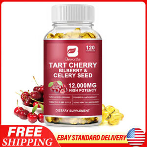 Organic Tart Cherry 12000mg 10:1 Extract Equivalent, 120 Vegetarian Capsules