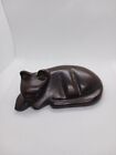 New ListingHand Carved Abstract Mahogany Wood Cat 5” Purchased In Brazil In 1959 MCM Nice!