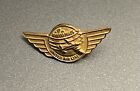 Vintage UNITED AIRLINES c1950s 100,000 MILE CLUB Gold-Filled Award LAPEL PIN