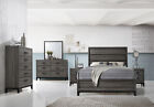 Kings Brand Furniture - Ambroise 6-Piece Queen Size Bedroom Set, Grey/Black