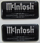Lot of 2 McIntosh Stereo 3-D Decal Sticker Badge Logo Emblem Vinyl 1