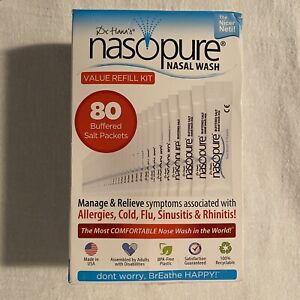 Nasopur Nasal Wash, Value Refill Kit, 80 Count Exp 4/2026 NEW ITEM