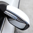 1 Pair Car Gloss Real Carbon Fiber Black Mirror Rain Visor Guard Accessories (For: 2011 Toyota Prius)