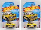 2022 Hot Wheels Morris Mini #161 Yellow- Set of 2 TREASURE HUNT