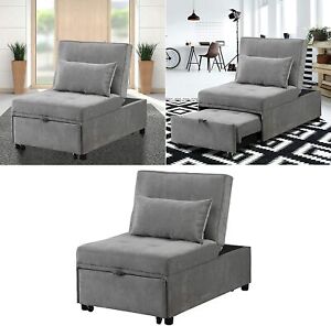 Folding Ottoman Sofa Bed 4 in 1 Multi-Function Sleeper Sofa Chair Convertible