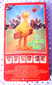 Sesame Street Follow That Bird VHS 1985 Big Bird 1st Original Movie- TESTED