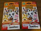 Lot of 2 Animal Crossing amiibo Series 2 Card Packs - New and Sealed Nintendo