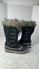 SOREL Joan Of Arctic Black Stone Waterproof Women’s Snow Boots Size 9