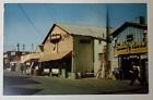 Vintage California Chrome Postcard Monterey Fisherman's Wharf Shops Restaurants