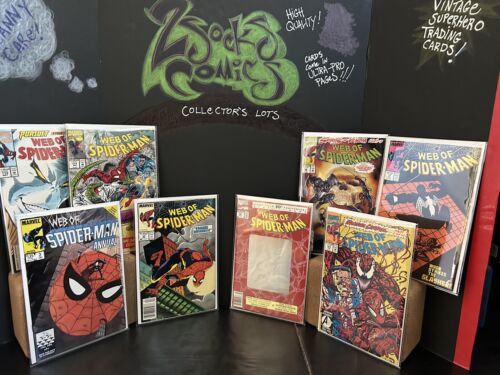 Web Of Spider-man Comic Book Lot 8 Marvel Comics (37 -112)
