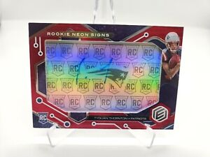 2022 Panini Elements - Rookie Neon Signs Red #RNS-TT Tyquan Thornton /50