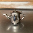 Vintage 18-8 Stainless Steel Individual Tea Pot Restaurant Ware Hinged Lid