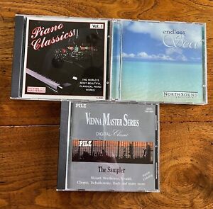New ListingLOT of 3 Assorted Classical CDs - Piano Classics, Vienna Masters, Endless Sea