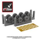 Armory Models AR AW14301 Scale 1/144 B-36 Peacemaker wheels w/ weighted tires