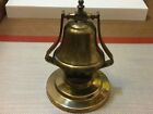 Vintage Table Brass Bell With Stand Made in England