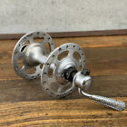 Vintage Campagnolo Record Front Hub High Flange 36 Hole 36h Italy Oil Port Brev