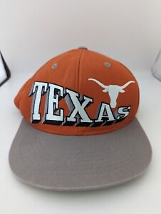 Top of the World Texas Longhorns Snapback Hat Orange Cotton Script Flat Bill Cap