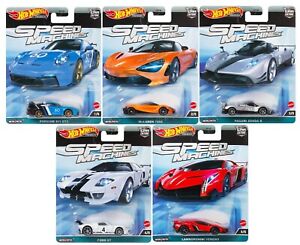 Hot Wheels 2023 Car Culture A Case Speed Machines Set of 5 (Ships Immediately)