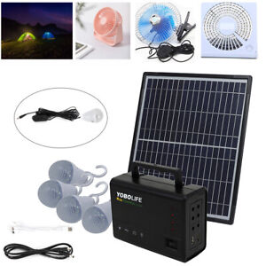 Portable Solar Generator with Solar Panel,Small Basic Portable Generator Kit New