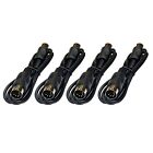 (4) MIDI Cables 3 ft Male to Male 5 Pin DIN Plugs 4 Pack Lot