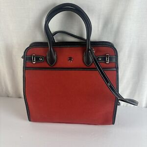 Etienne Aigner Purse Red Handbag Shoulder Bag Removable Long strap