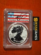 2021 W REVERSE PROOF SILVER EAGLE PCGS PR70 FIRST DAY ISSUE CLEVELAND SIGNED T1