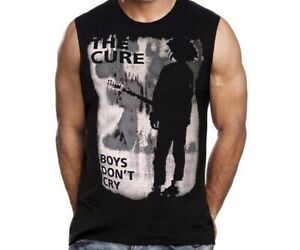 THE CURE BOYS DON'T CRY Rock Band Black Muscle Shirt