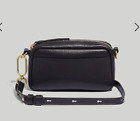 Madewell Womens $118 Leather Carabiner Mini Crossbody Bag Black NC270 Embossed 2