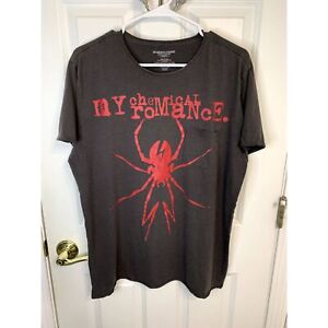 My Chemical Romance Spider Logo Danger Days 2017 Distressed T-Shirt Size Large
