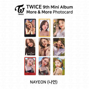 TWICE 9th Mini Album More And More Official Photocard Nayeon K-POP KPOP