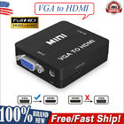 New VGA to HDMI 1080P Full HD Mini VGA to HDMI Audio Video Converter Adapter