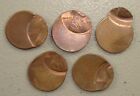 New ListingLot of (5) Dramatic Off Center Error Lincoln Memorial Cents Uncirculated
