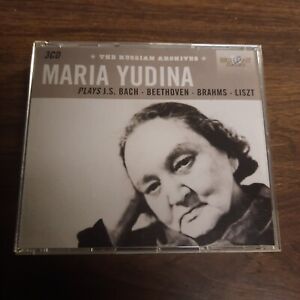Maria Yudina Plays Bach, Beethoven, Brahms Liszt Russian Archive Brilliant 3 CDs