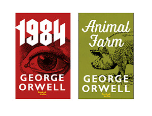 1984  &  Animal Farm  (Set of 2 Books) by  George Orwell  -NEW